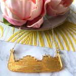 Brighton Skyline Necklace - Gold by Mojiana