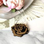 English Rose Necklace –Gold & Black by Mojiana