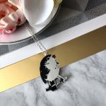 Robin Necklace -Silver & Black by Mojiana