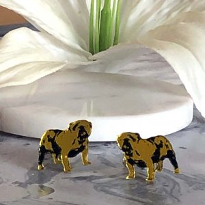 British Bulldog Cufflinks– Yellow & Black by Mojiana